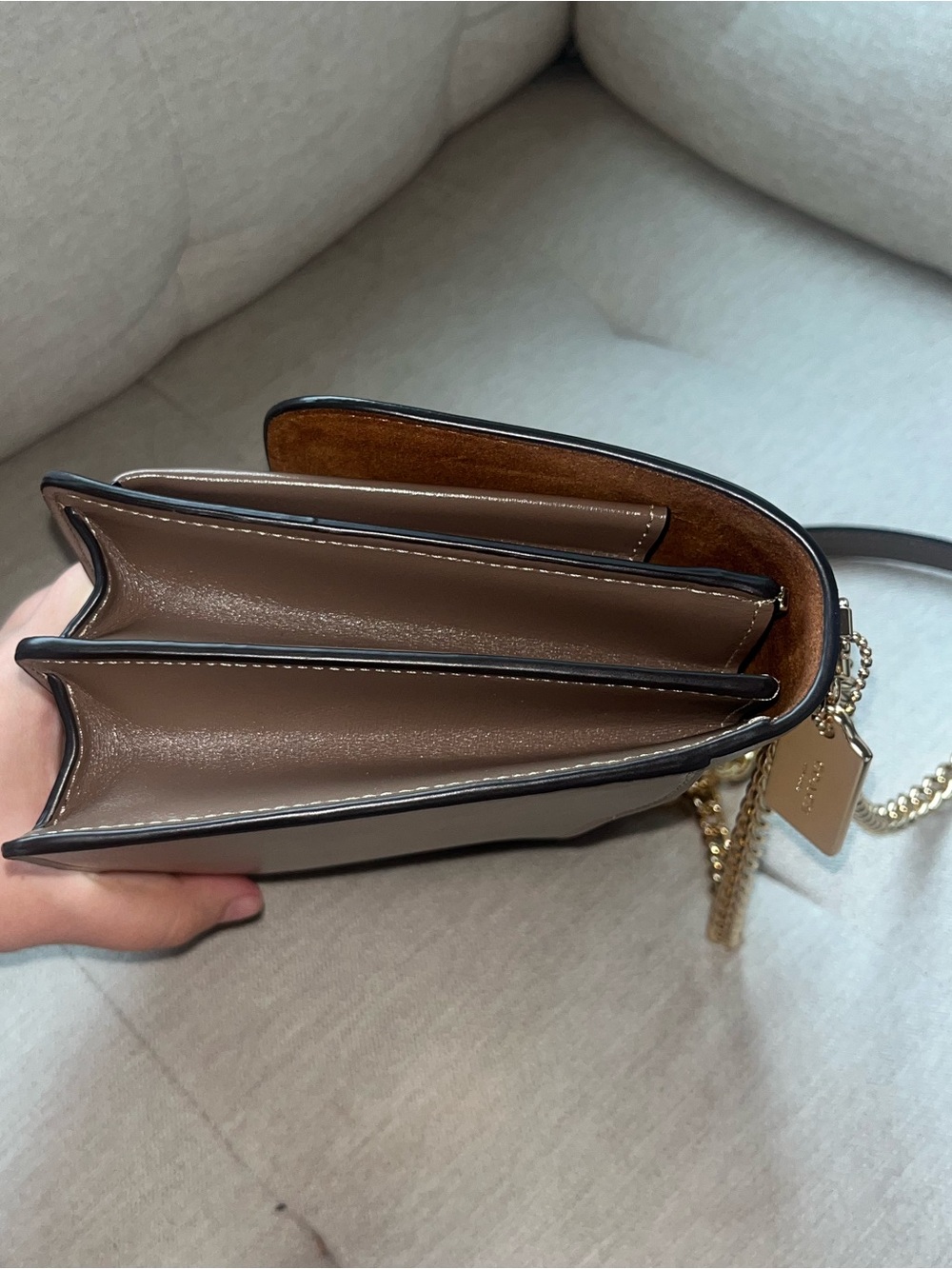 Coach Klare Crossbody Bag in Gold/Dark Stone - Picture 11 of 11